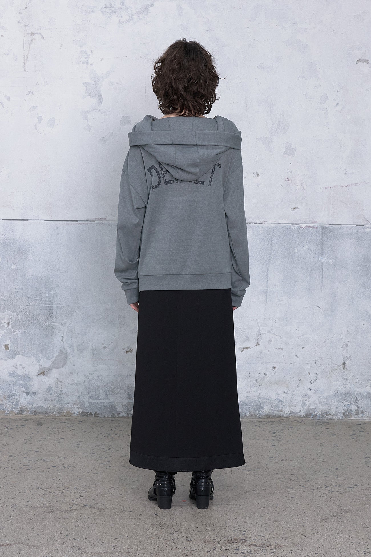 Deinet - Big Hooded Sweat Pullover (Charcoal) product image 3 | TRAB K-Fashion Australia