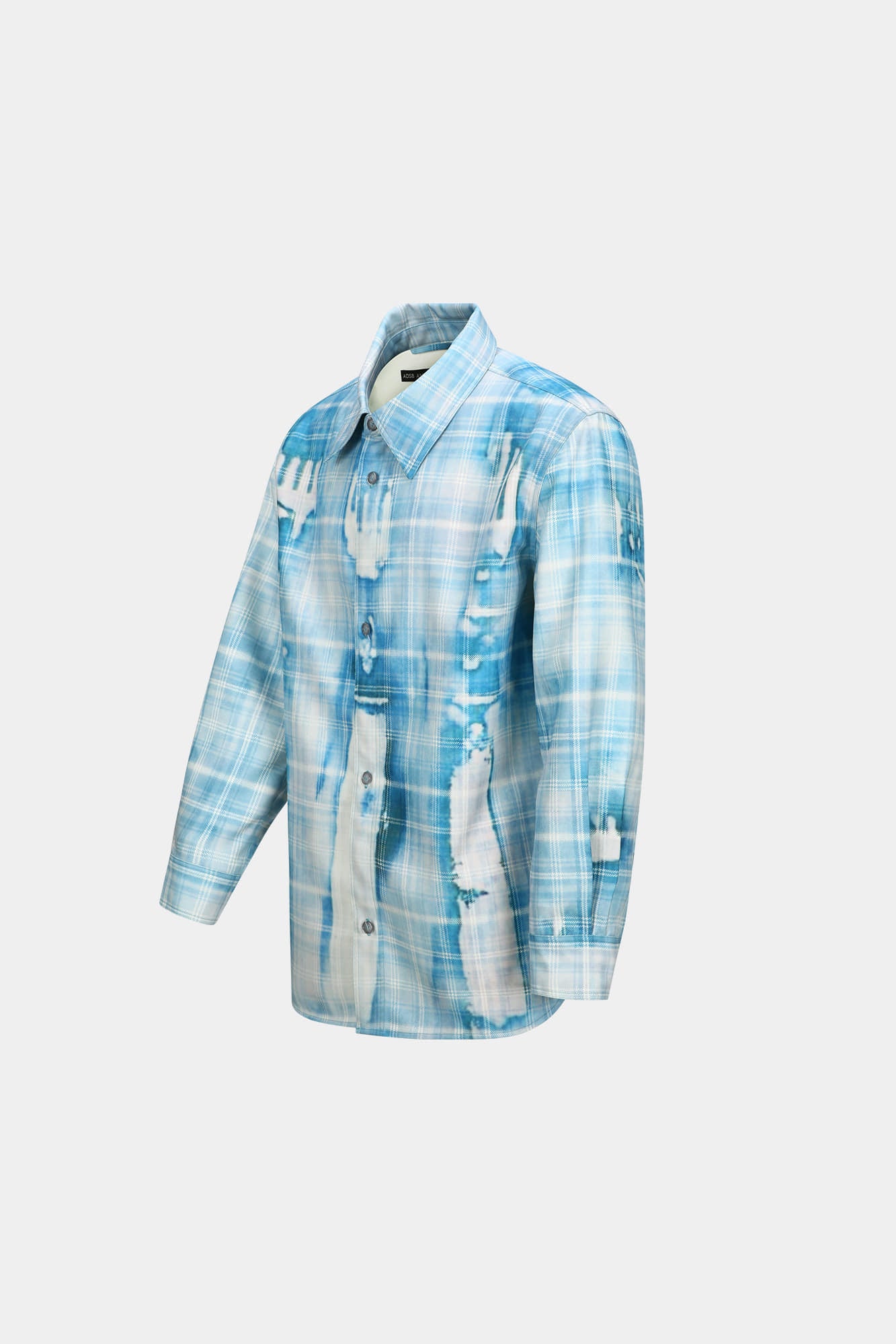 Andersson Bell - Trompe L'oeil Printed Check Shirts (Blue) product image 8 | TRAB K-Fashion Australia