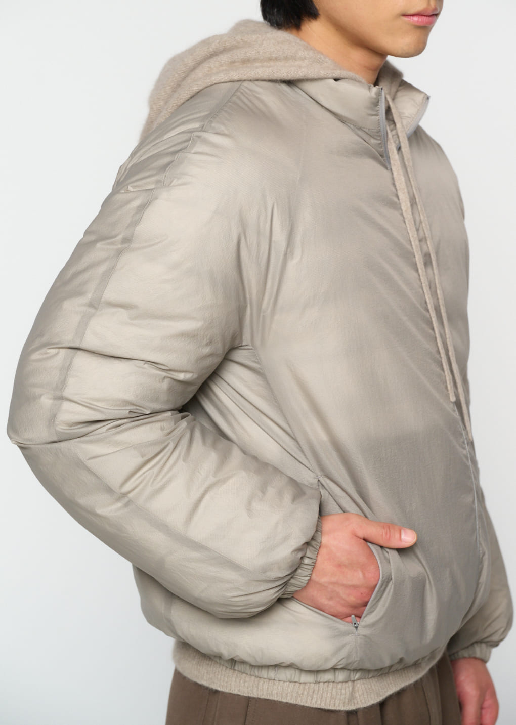 Amomento - [Pre-Order] goose down reversible jumper (Grey) product image 11 | TRAB K-Fashion Australia