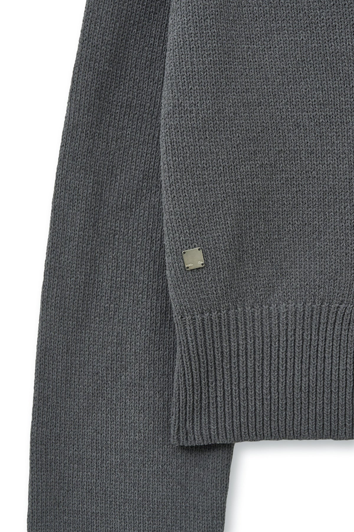 Matin Kim - Hook Point Two Way Cross Cardigan (Grey) product image 4 | TRAB K-Fashion Australia