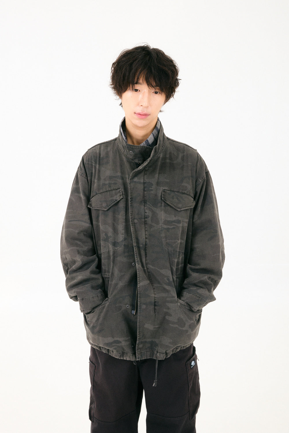 Hatchingroom - Field Parka Camo (Dyed Charcoal) product image 10 | TRAB K-Fashion Australia