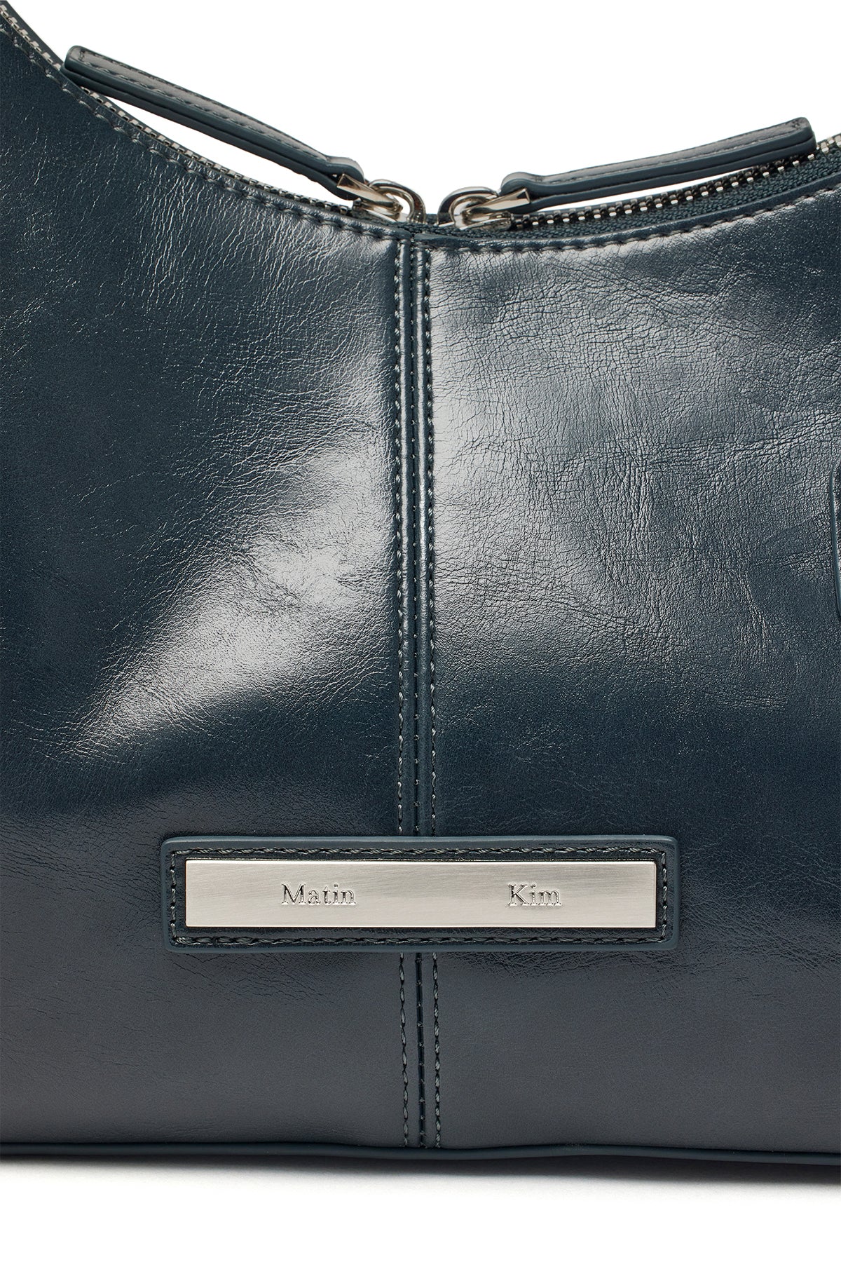 Matin Kim - Asymmetrical Zipper Bag (Charcoal) product image 3 | TRAB K-Fashion Australia