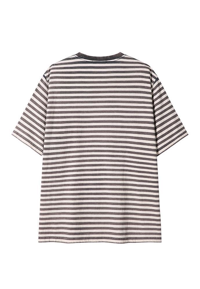 Art if acts - French Stripe S/S Tee (Faded Charcoal) product image 8 | TRAB K-Fashion Australia