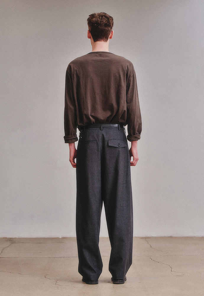 Art if acts - Garment Dyed Henley Long Sleeve (Charcoal) product image 5 | TRAB K-Fashion Australia