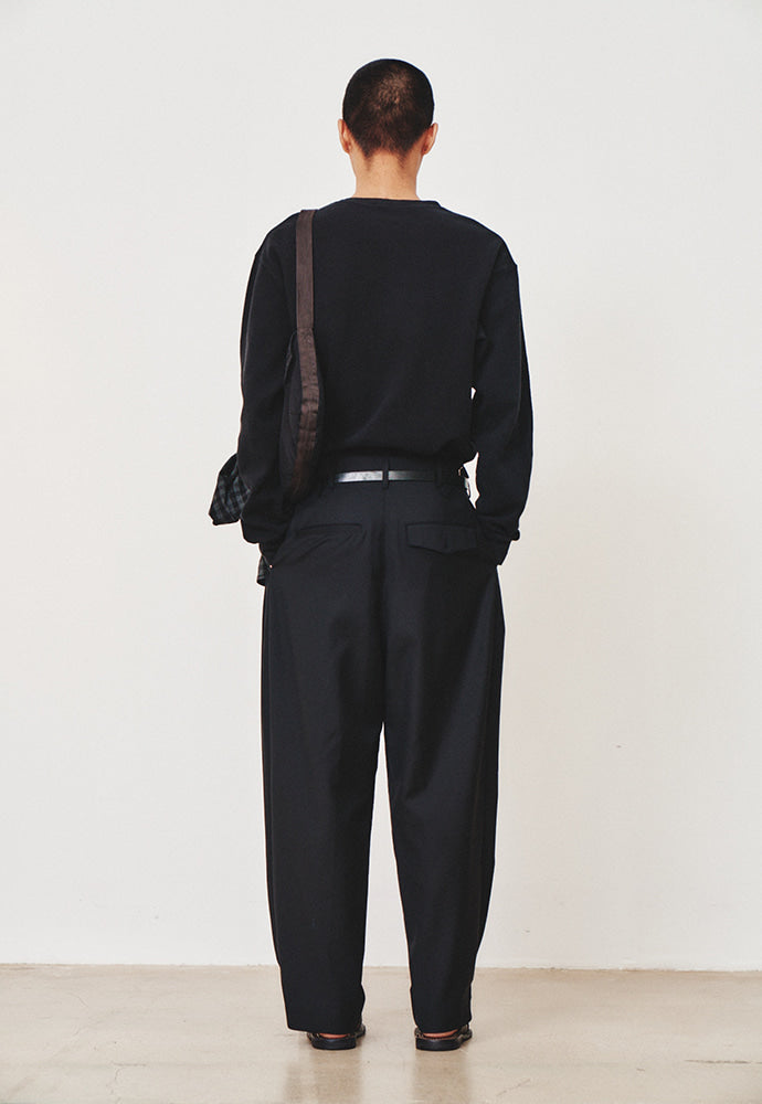 Art if acts - Wool Side Two Tuck Pants (Black) product image 3 | TRAB K-Fashion Australia