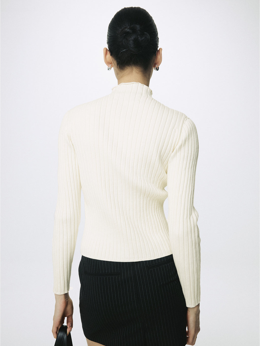Tonywack - Cotton Ribbed Full Zip-Up (Cream) product image 8 | TRAB K-Fashion Australia