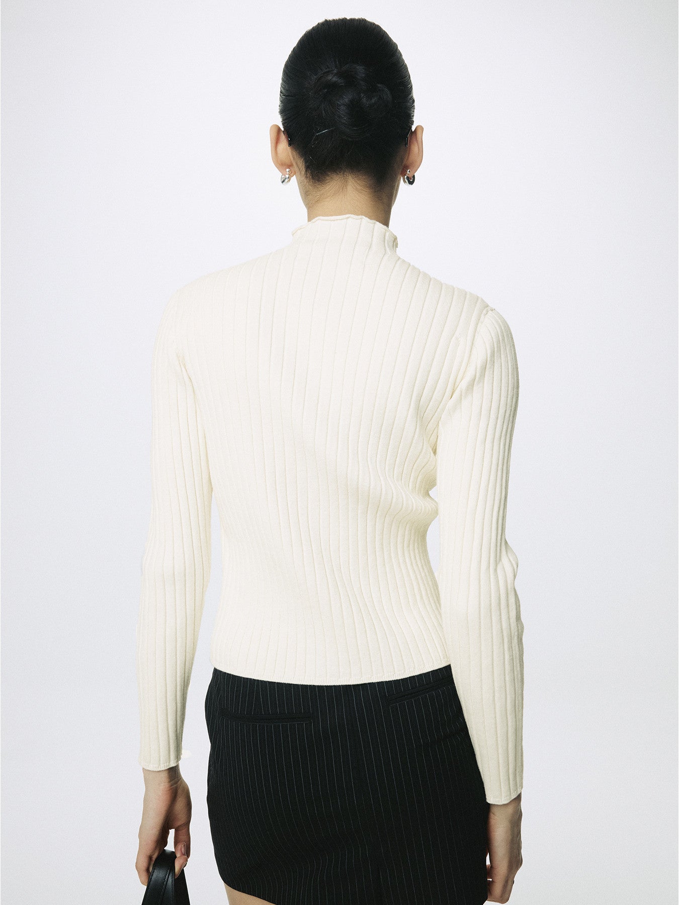 Tonywack - Cotton Ribbed Full Zip-Up (Cream) product image 8 | TRAB K-Fashion Australia