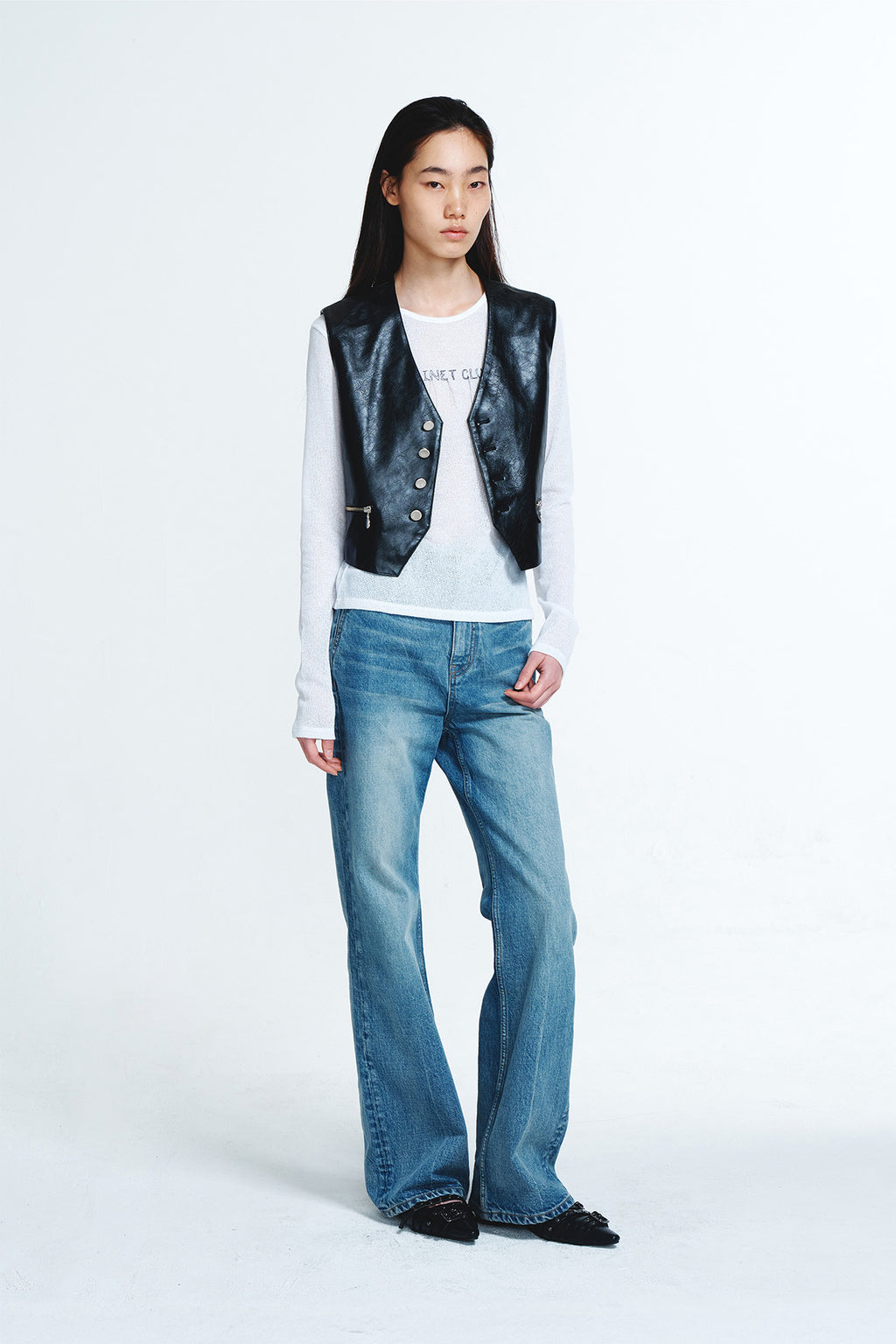 Deinet - Faux Leather Vest (Black) product image 4 | TRAB K-Fashion Australia