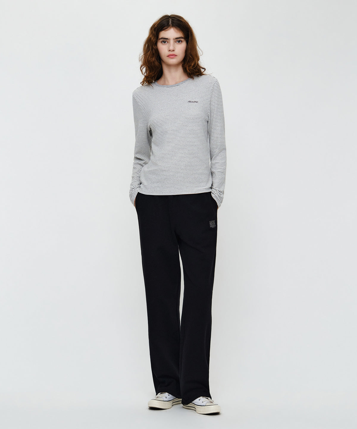 Marithe & Francois Girbaud - Classic Logo Sweat Pants (Black) product image 3 | TRAB K-Fashion Australia