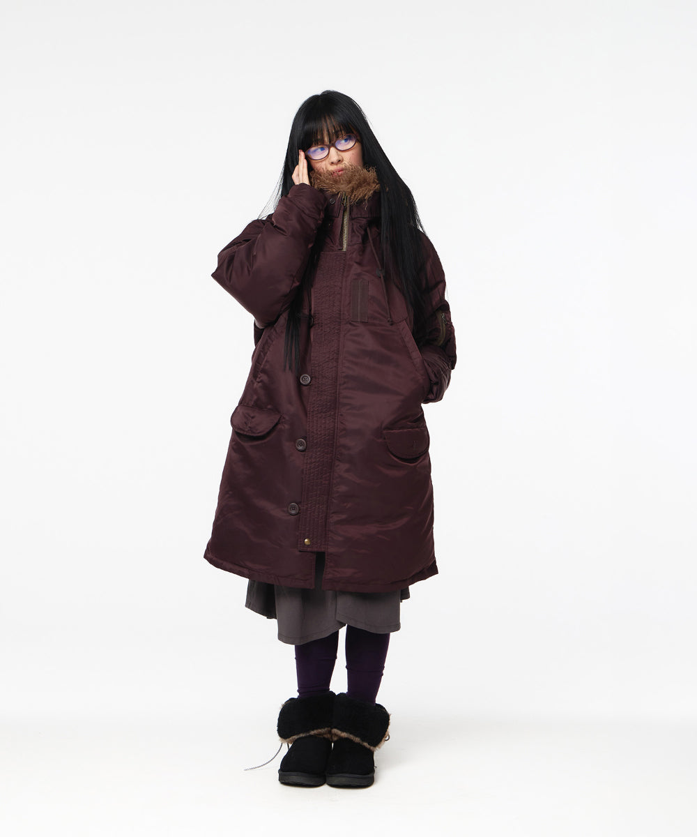 Coyseio - Hooded Field Down Jacket (Wine) product image 5 | TRAB K-Fashion Australia