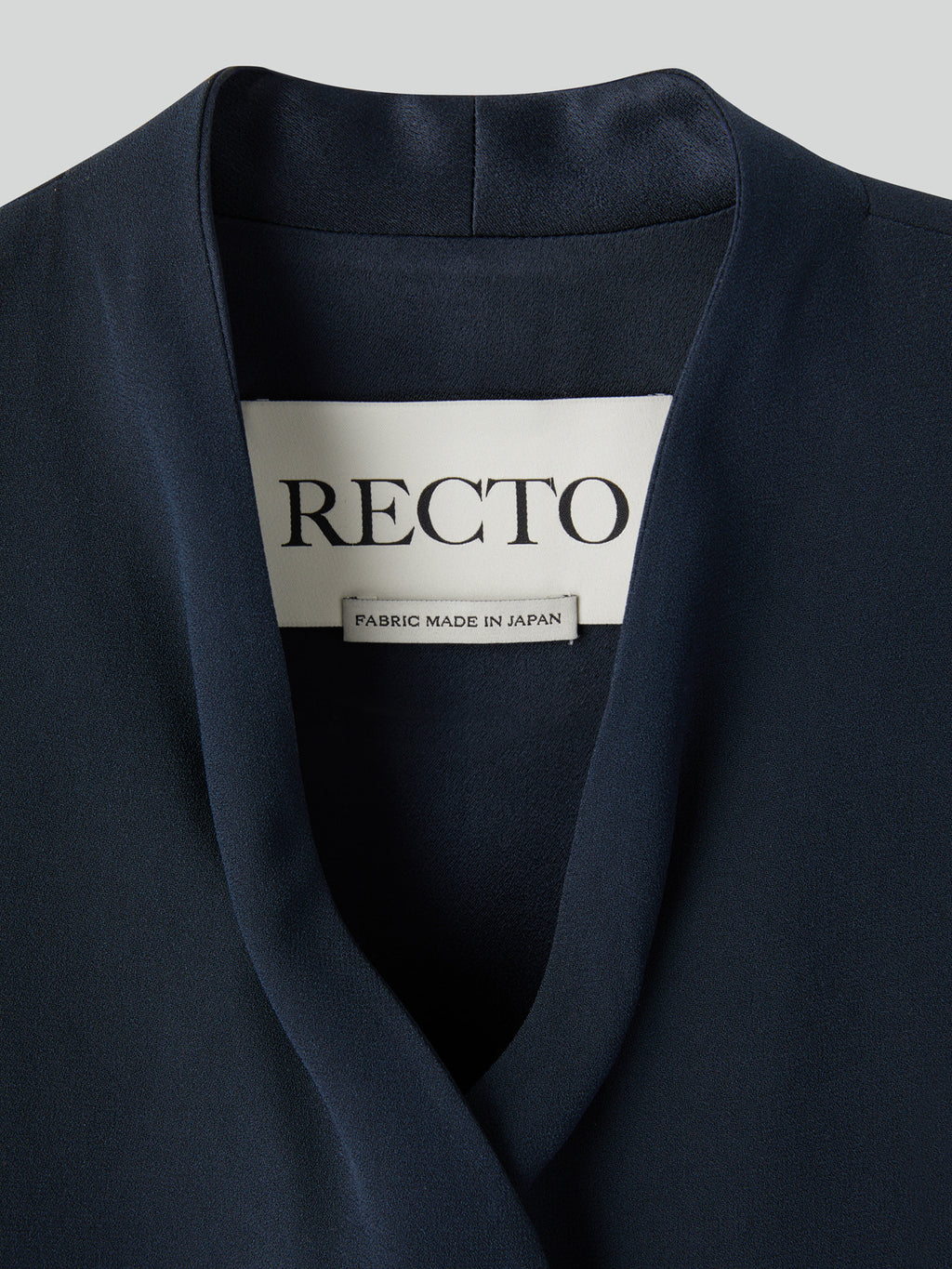 Recto - Collar Detail Fluid Suit Jacket (Dark Navy) product image 8 | TRAB K-Fashion Australia
