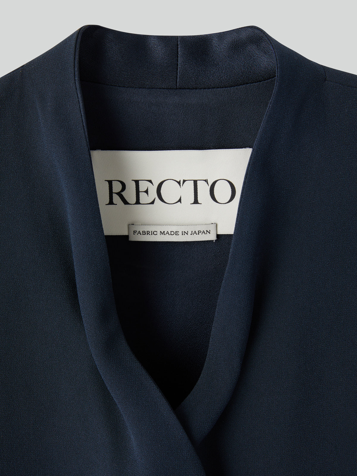 Recto - Collar Detail Fluid Suit Jacket (Dark Navy) product image 6 | TRAB K-Fashion Australia