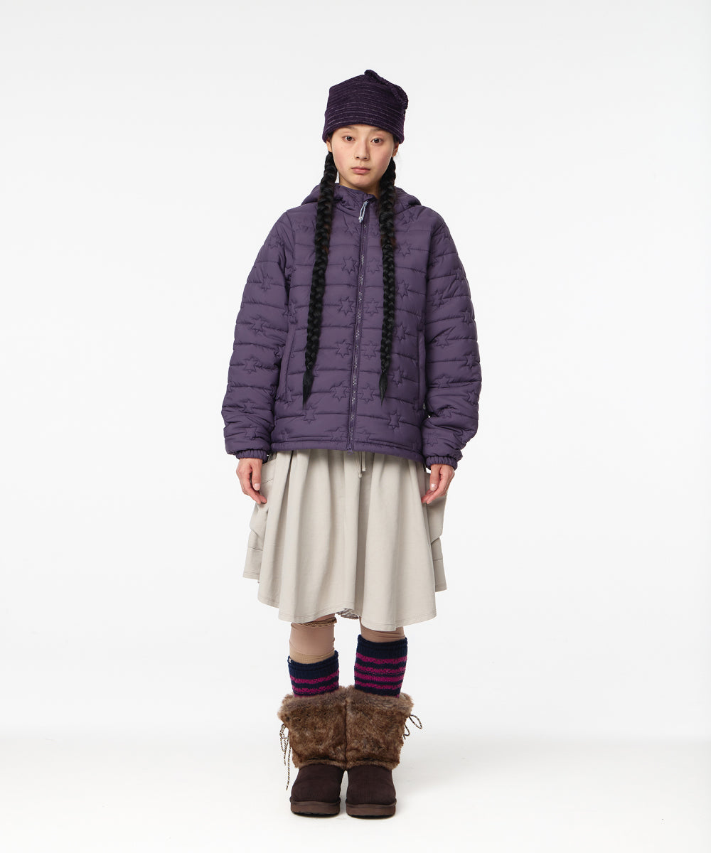Coyseio - Fluffy Light Padded Jacket (Purple) product image 6 | TRAB K-Fashion Australia