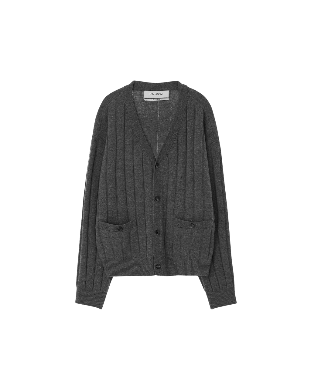Kimhe Kim - V-Neck Cardigan (Dark Grey) product image 9 | TRAB K-Fashion Australia