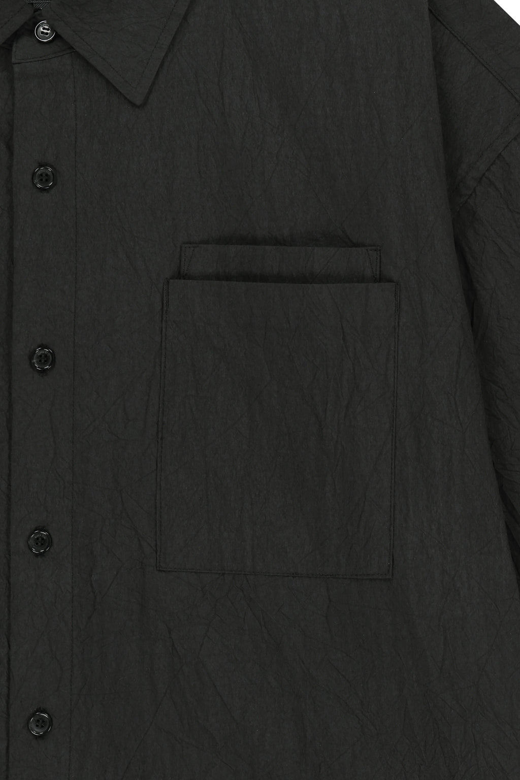 Matin Kim - Small Logo Over Fit Shirt (Charcoal) product image 4 | TRAB K-Fashion Australia