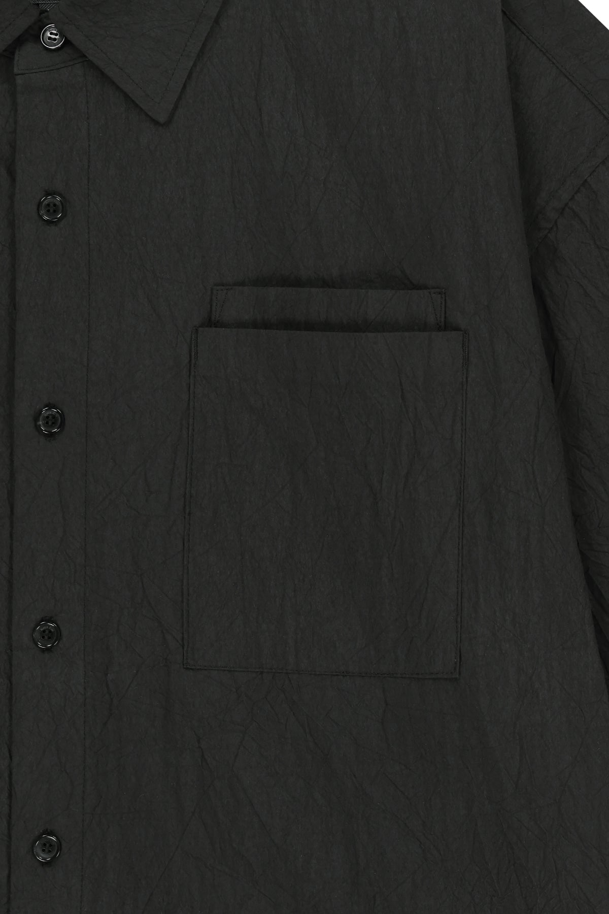 Matin Kim - Small Logo Over Fit Shirt (Charcoal) product image 4 | TRAB K-Fashion Australia