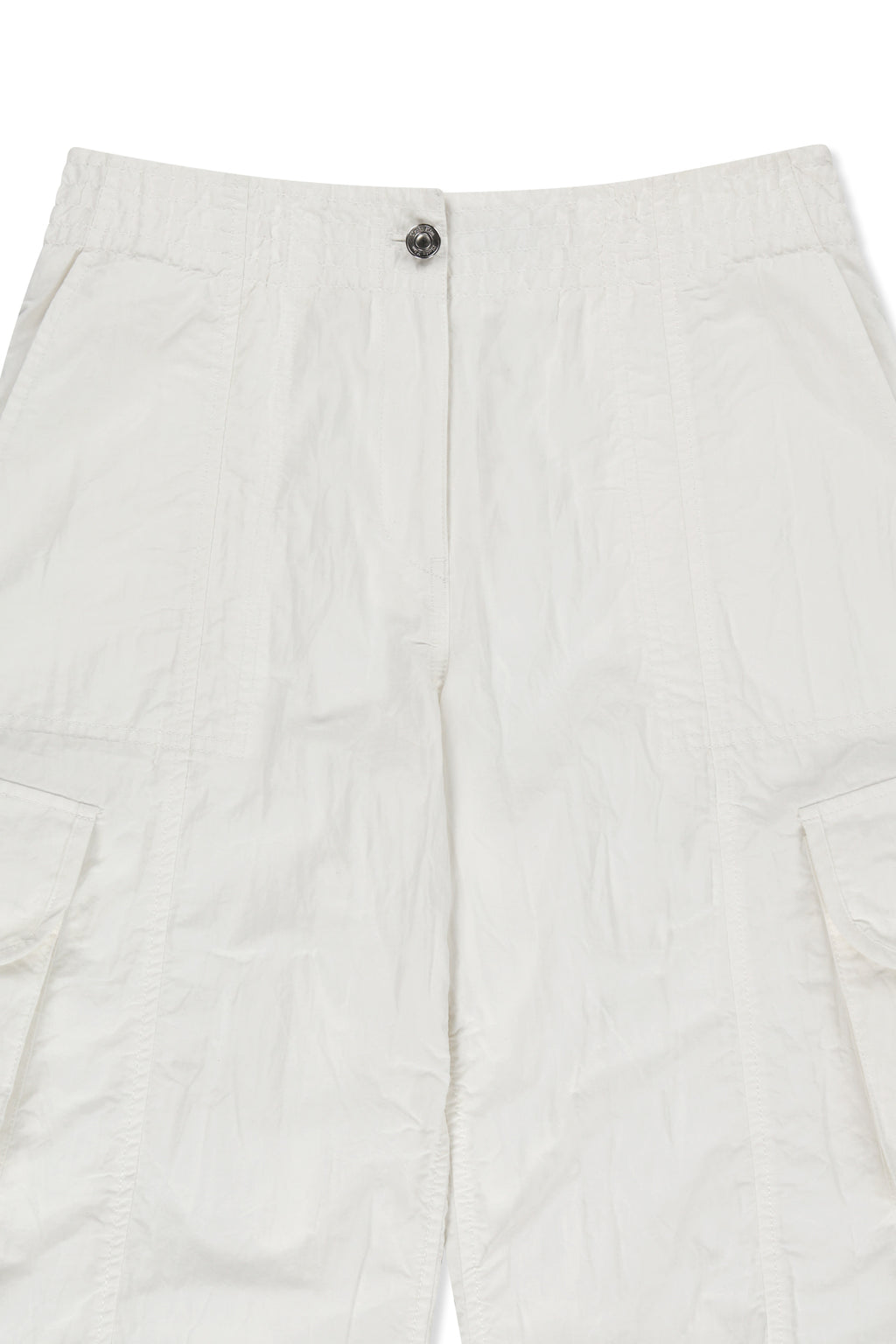 Matin Kim - Crinkle Capri Pants (White) product image 3 | TRAB K-Fashion Australia