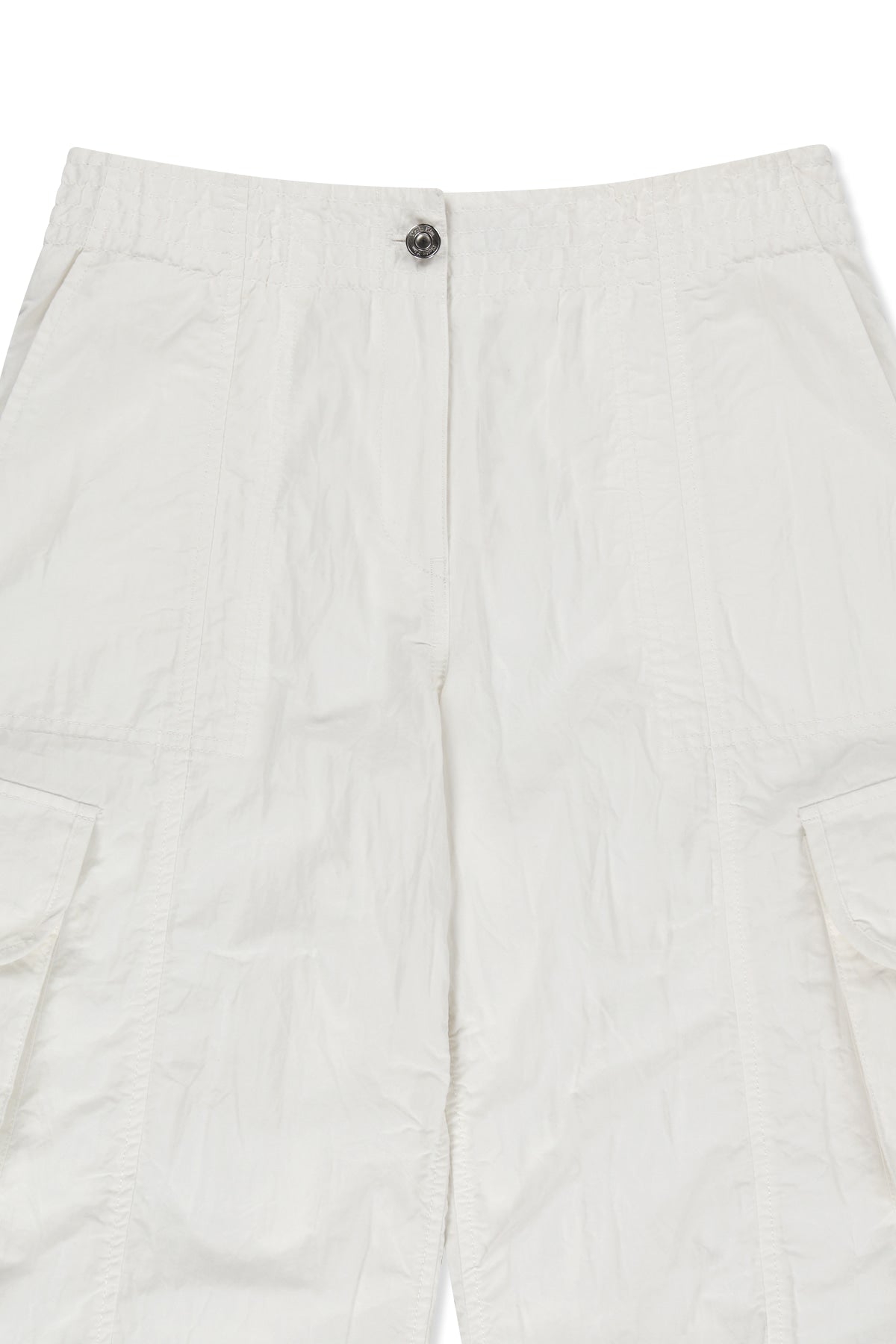 Matin Kim - Crinkle Capri Pants (White) product image 3 | TRAB K-Fashion Australia