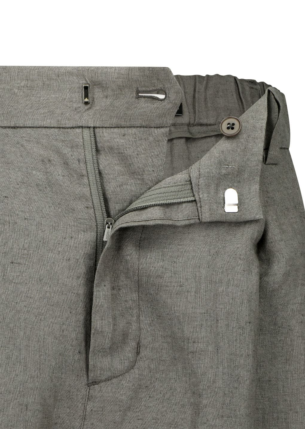 Amomento - Linen Two Tuck Wide Pants (Khaki) product image 8 | TRAB K-Fashion Australia
