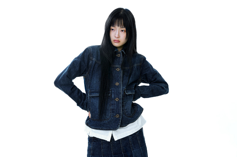 Coyseio - Deep Denim Jacket (Navy) | TRAB K-Fashion Australia