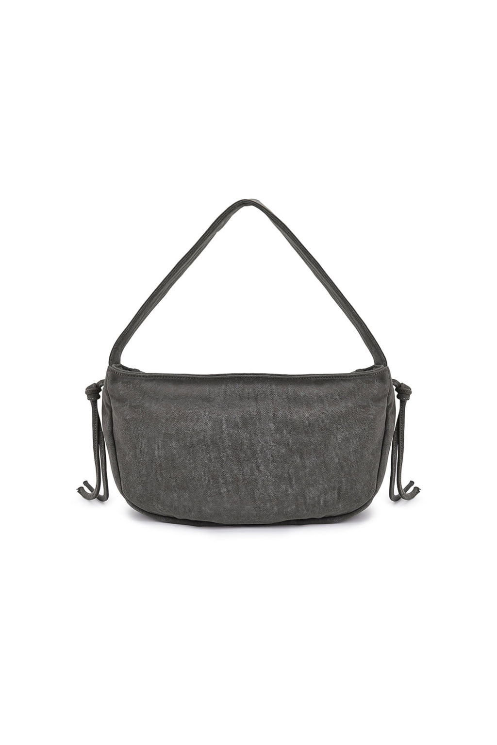 Matin Kim - Applique Logo Jersey Shoulder Bag (Charcoal) product image 5 | TRAB K-Fashion Australia