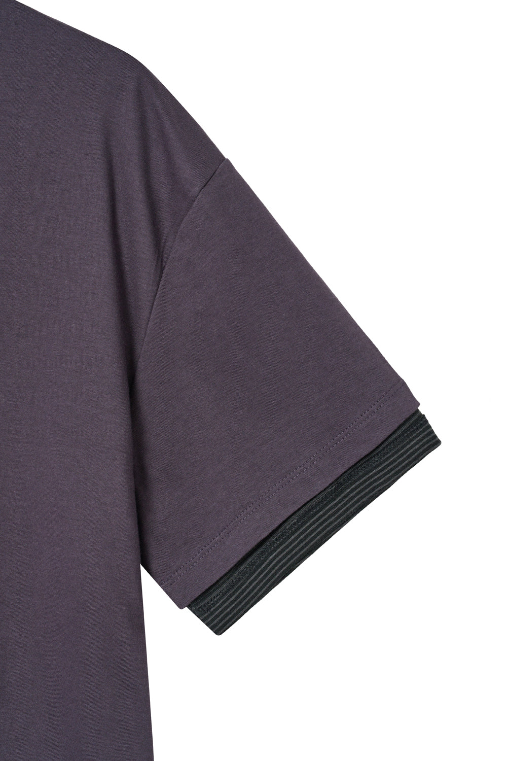 Hatchingroom - Two Face Stripe Tee 1/2 Purple (Charcoal) product image 5 | TRAB K-Fashion Australia
