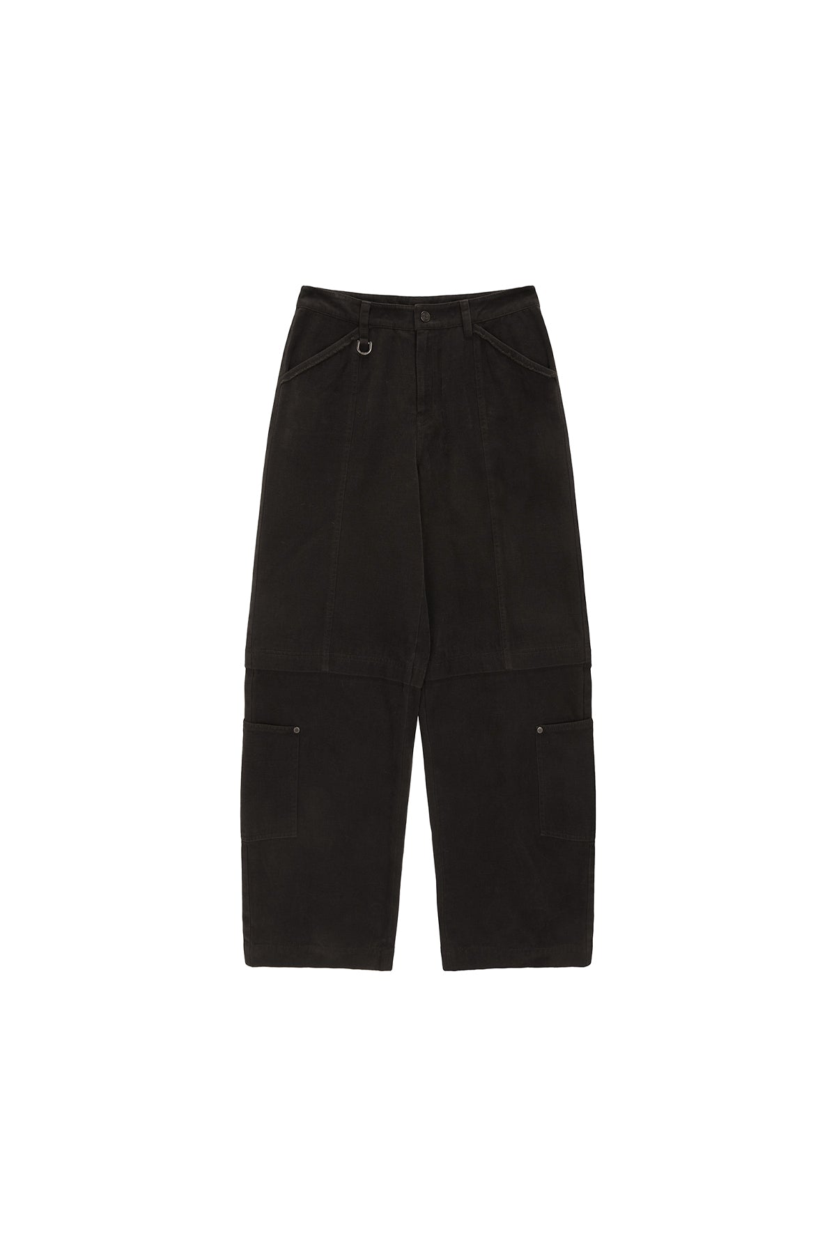 Matin Kim - Patch Pocket Washed Cargo Pants (Dark Khaki) product image 1 | TRAB K-Fashion Australia