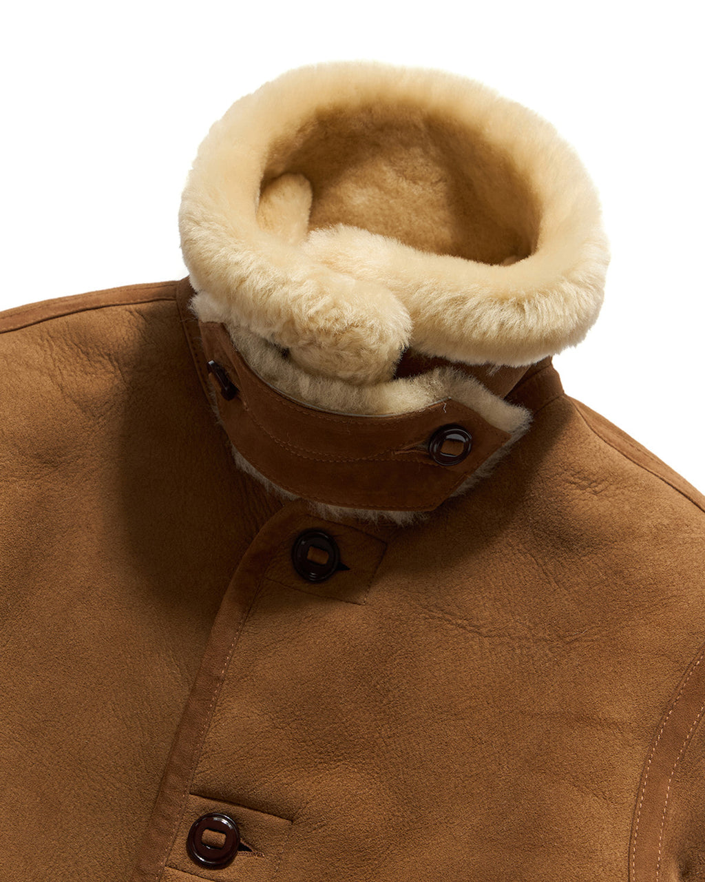 Eastlogue - Shearling Lumberjack Mouton Work Shirts (Beige Suede) product image 6 | TRAB K-Fashion Australia
