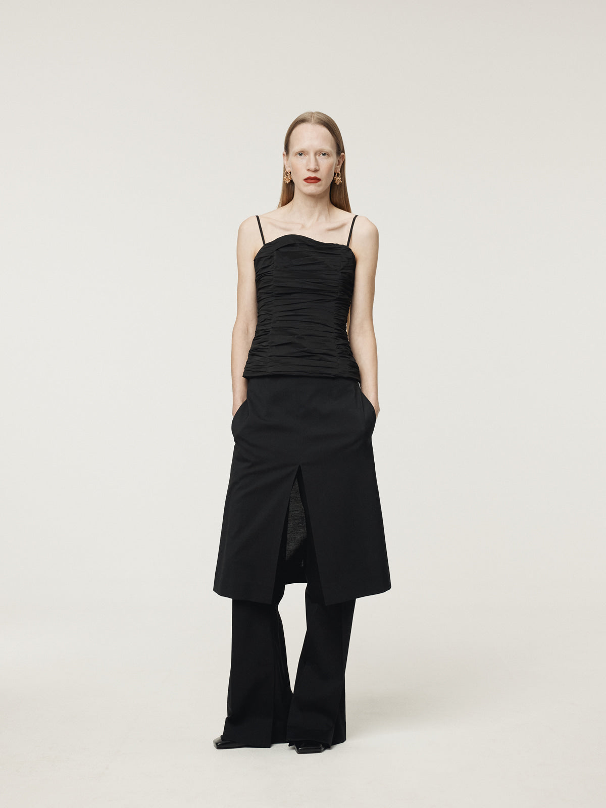 Recto - Gathered Bustier Top (Black) product image 5 | TRAB K-Fashion Australia