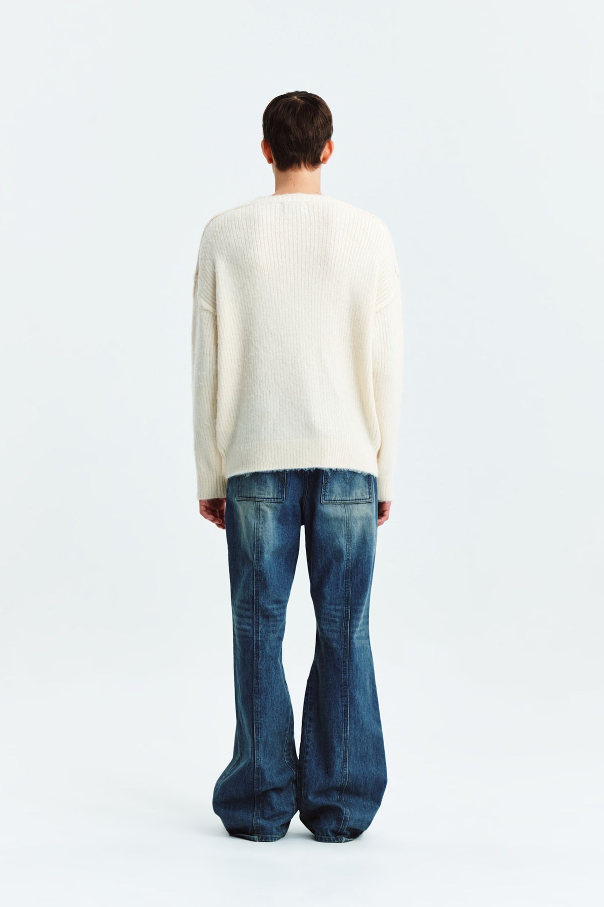 Matin Kim - Lowrise Boots Cut Denim Pants (Light Blue) product image 7 | TRAB K-Fashion Australia