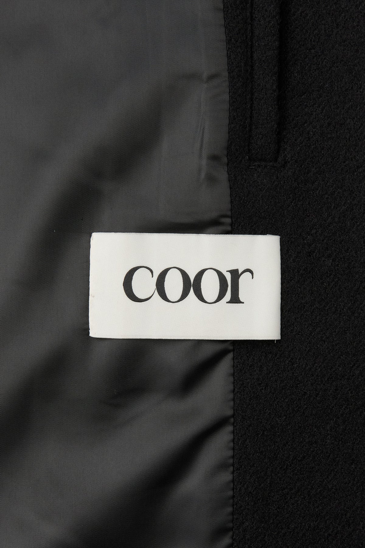 Coor - Wool Double Breasted Pea Coat (Black) product image 8 | TRAB K-Fashion Australia