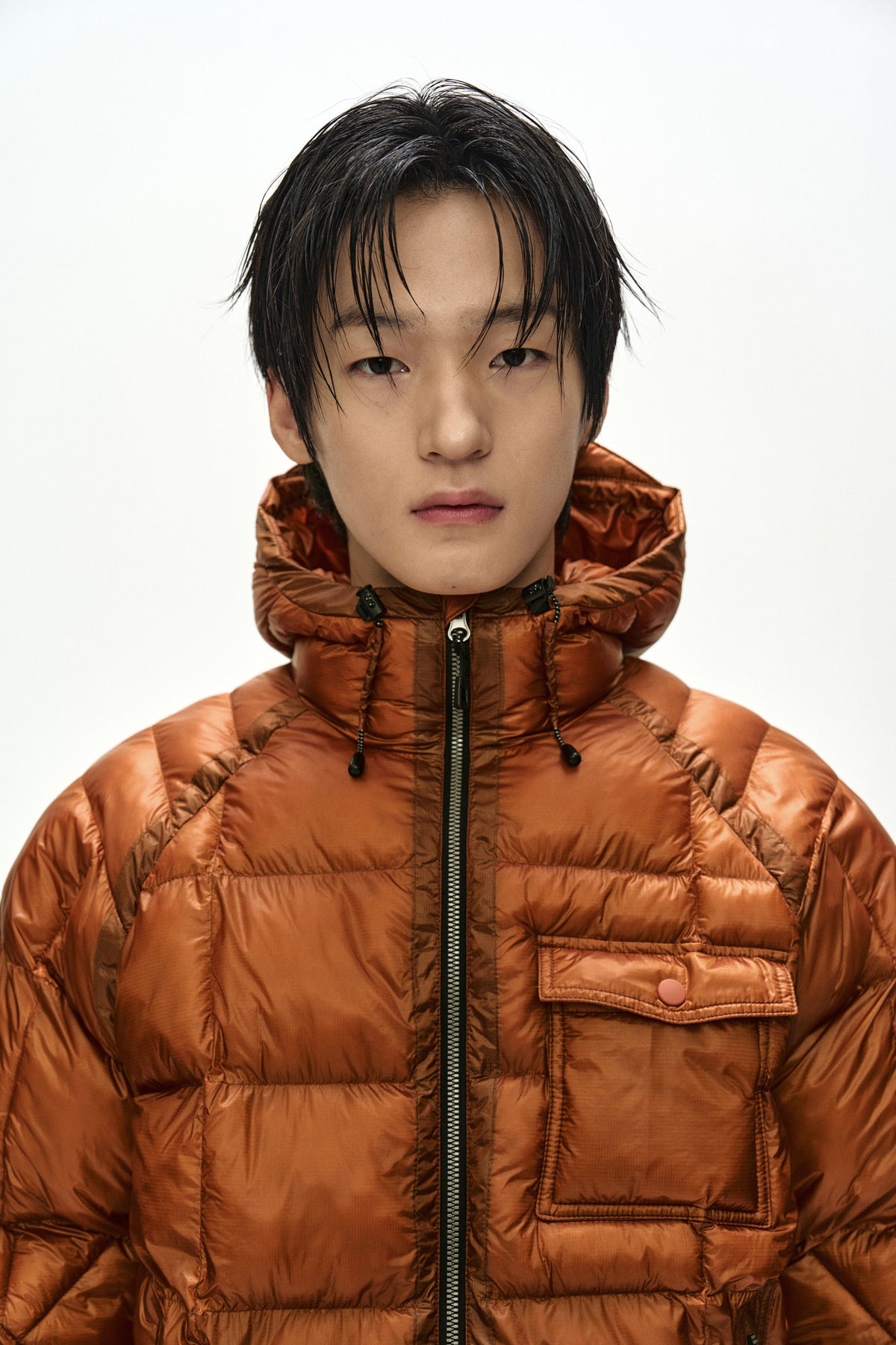 Andersson Bell - Unisex Torino Lightweight Down Jacket (Orange) product image 8 | TRAB K-Fashion Australia