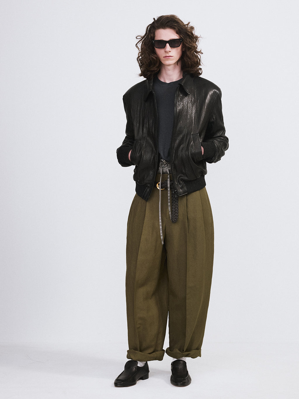Recto - Ben Crinkle Leather Jumper (Black) product image 2 | TRAB K-Fashion Australia