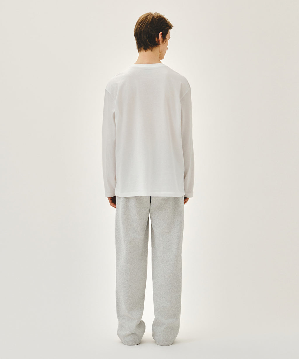 Marithe & Francois Girbaud - Classic Logo Sweat Pants (Light Heather Gray) product image 5 | TRAB K-Fashion Australia