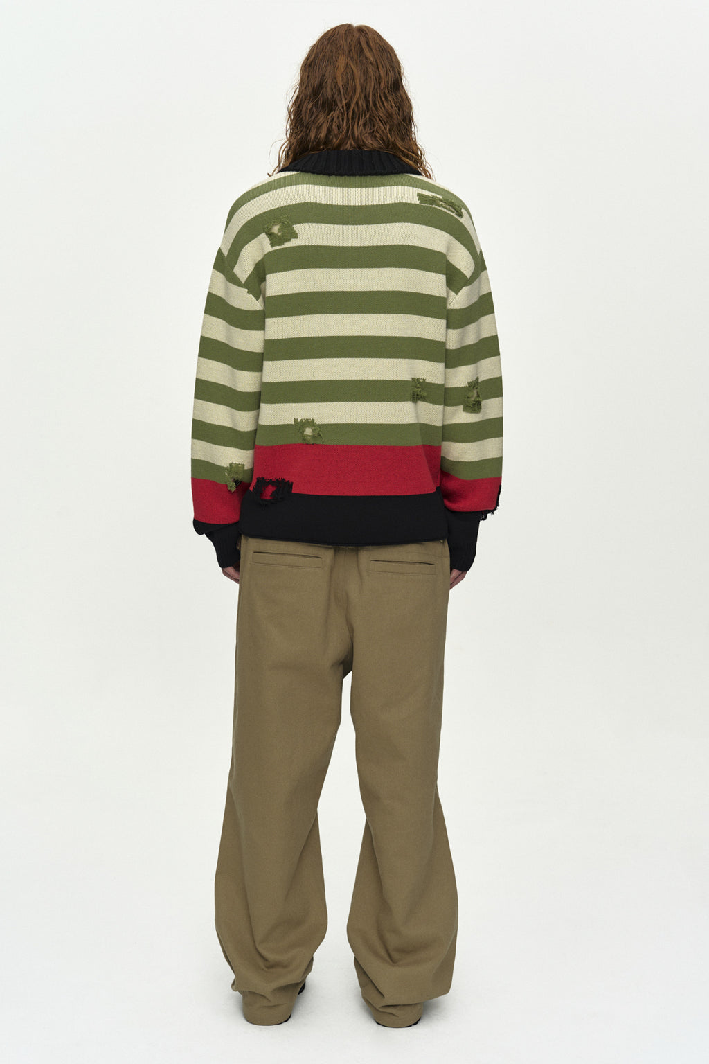 Andersson Bell - Stripe Damaged Polo Sweater (Multi) product image 4 | TRAB K-Fashion Australia
