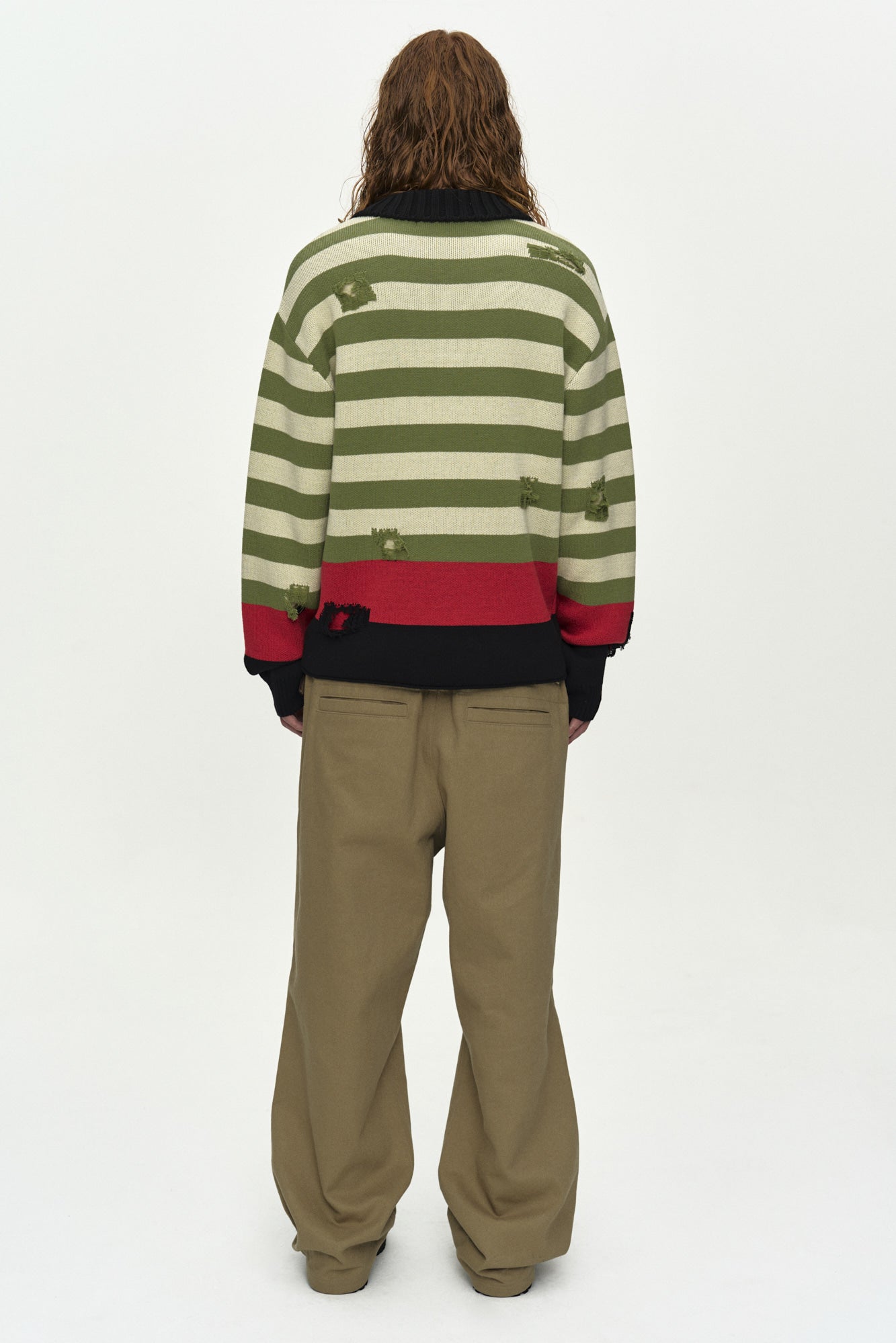 Andersson Bell - Stripe Damaged Polo Sweater (Multi) product image 4 | TRAB K-Fashion Australia