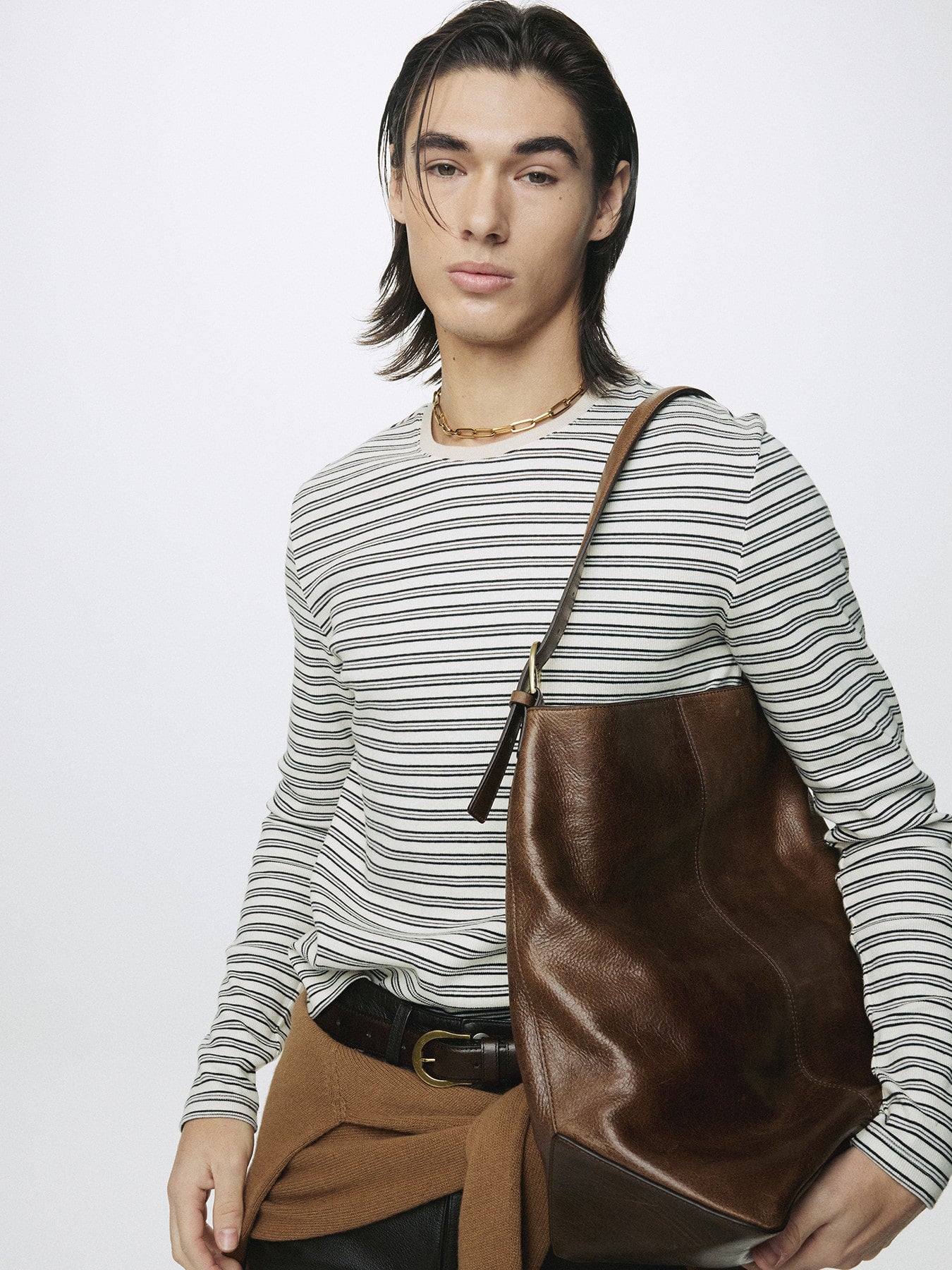 Tonywack - Striped Long Sleeve Top (Cream/Black) product image 5 | TRAB K-Fashion Australia