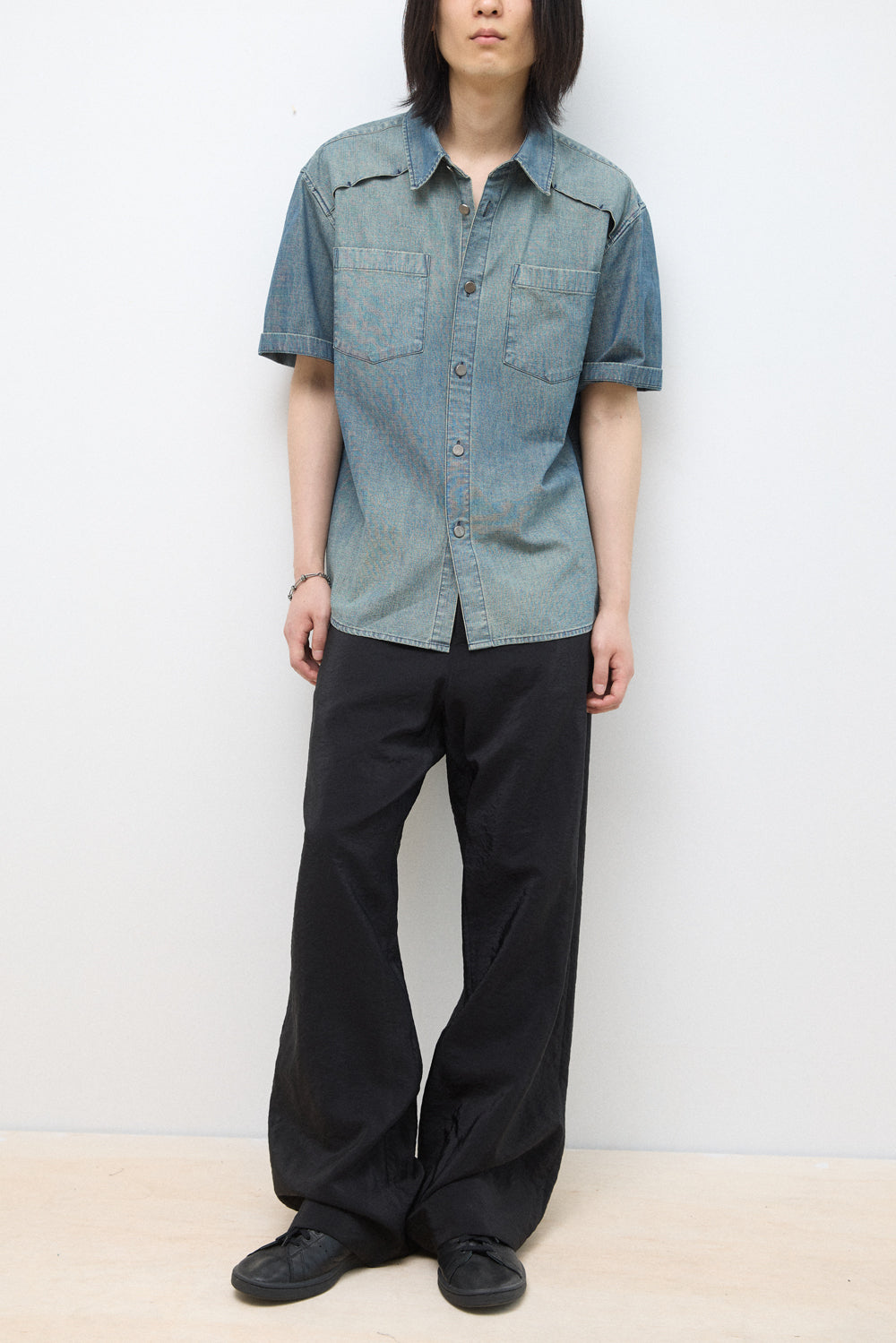 Hatchingroom - Vented Shirt Chambray (Blue) product image 14 | TRAB K-Fashion Australia