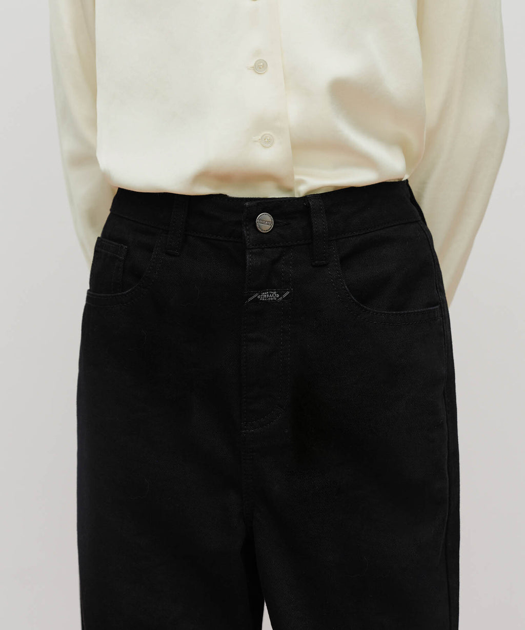 Marithe & Francois Girbaud - Skirt Layered Denim Pants (Black) product image 5 | TRAB K-Fashion Australia