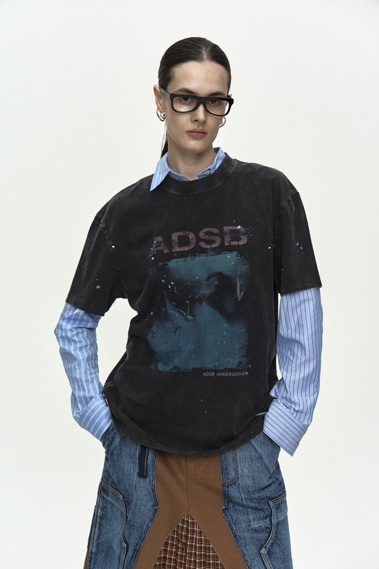 Andersson Bell - Unisex Whale Printed T-Shirt (Charcoal) product image 8 | TRAB K-Fashion Australia