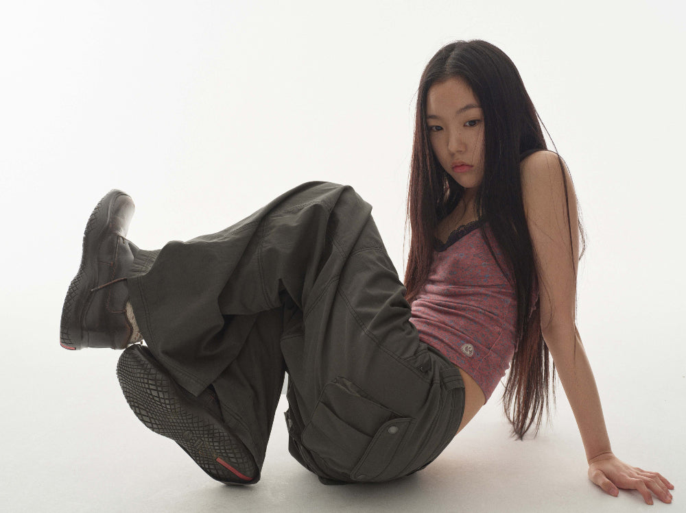 Coyseio - Snap Work Pants (Khaki) product image 3 | TRAB K-Fashion Australia