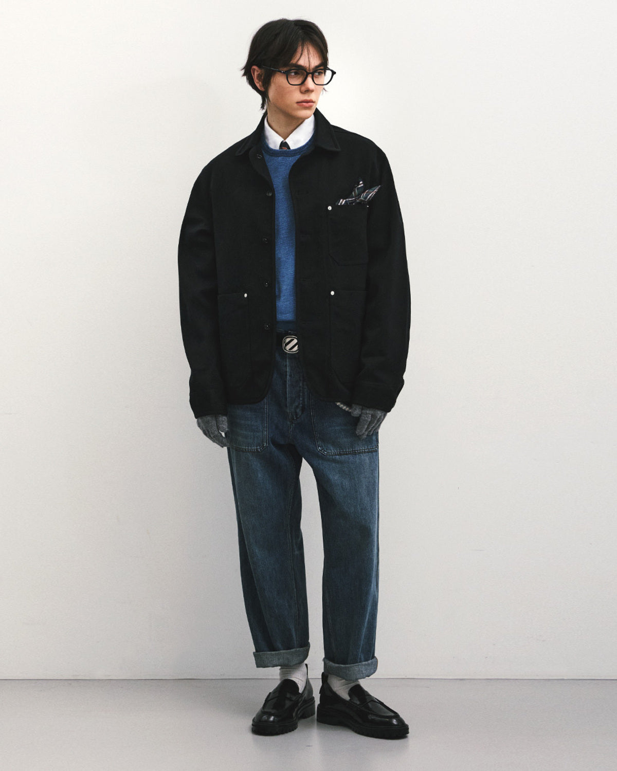 Eastlogue - Wanderer Chore Jacket (Black Twill) product image 1 | TRAB K-Fashion Australia