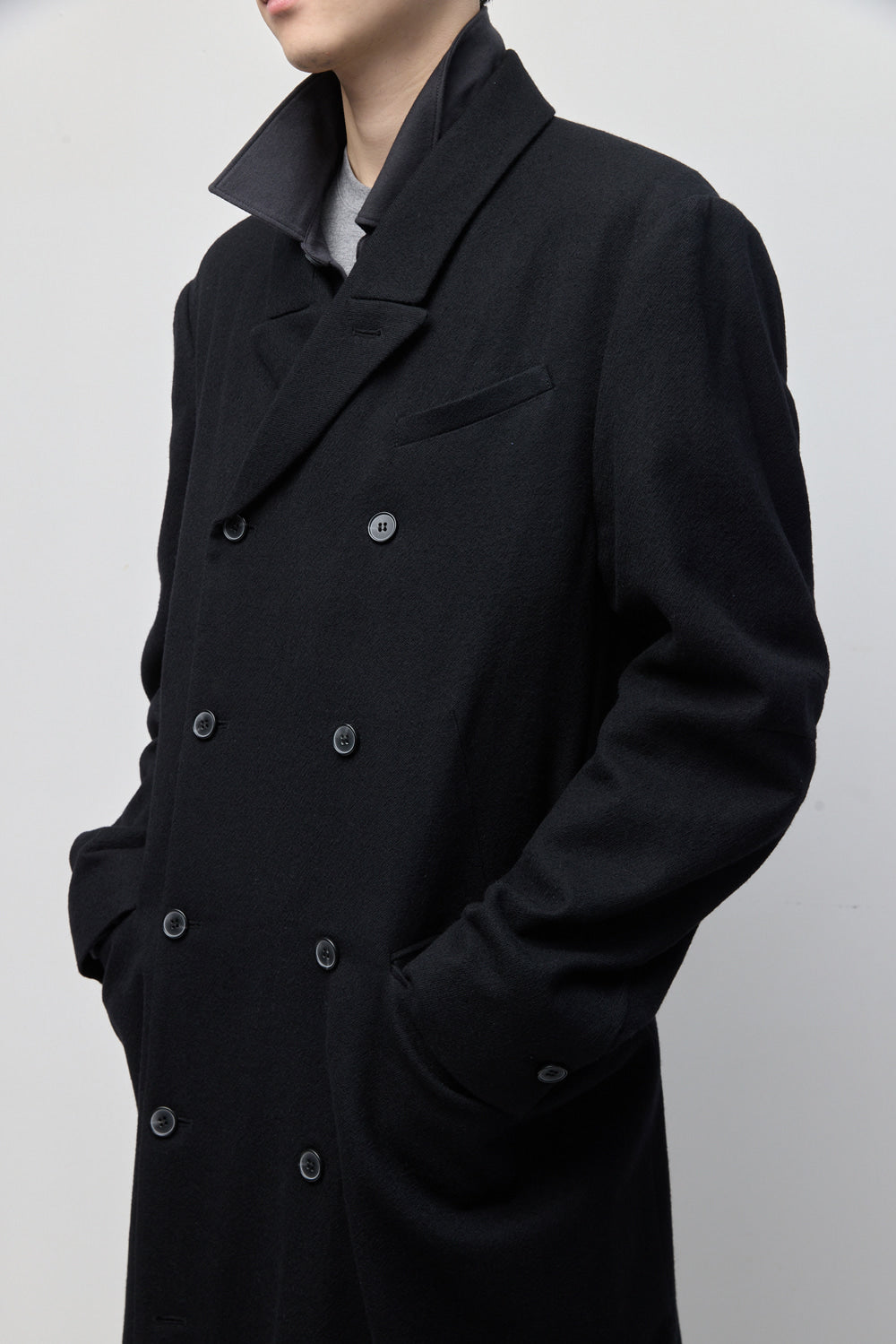 Hatchingroom - Darted Double Breasted Coat (Black) product image 16 | TRAB K-Fashion Australia