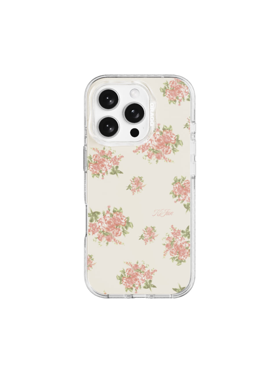 Kijun - MAGSAFE LAYERS FRAME CASE CLEAR SUNWASHED (Flower Cream) product image 4 | TRAB K-Fashion Australia