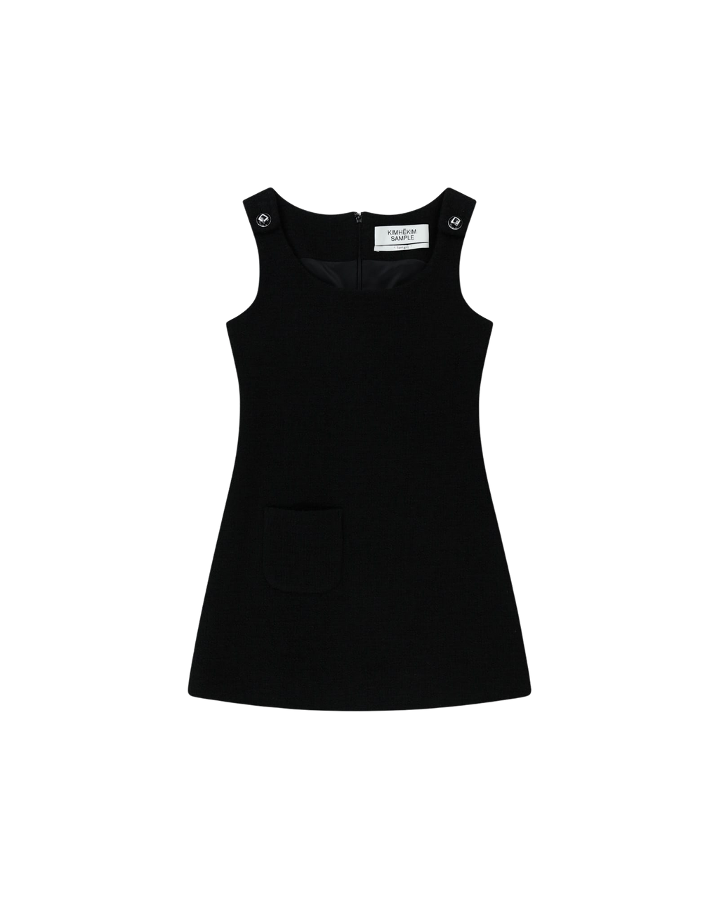 Kimhe Kim - Wool Tweed Sleeveless Mini Dress (Black) product image 9 | TRAB K-Fashion Australia