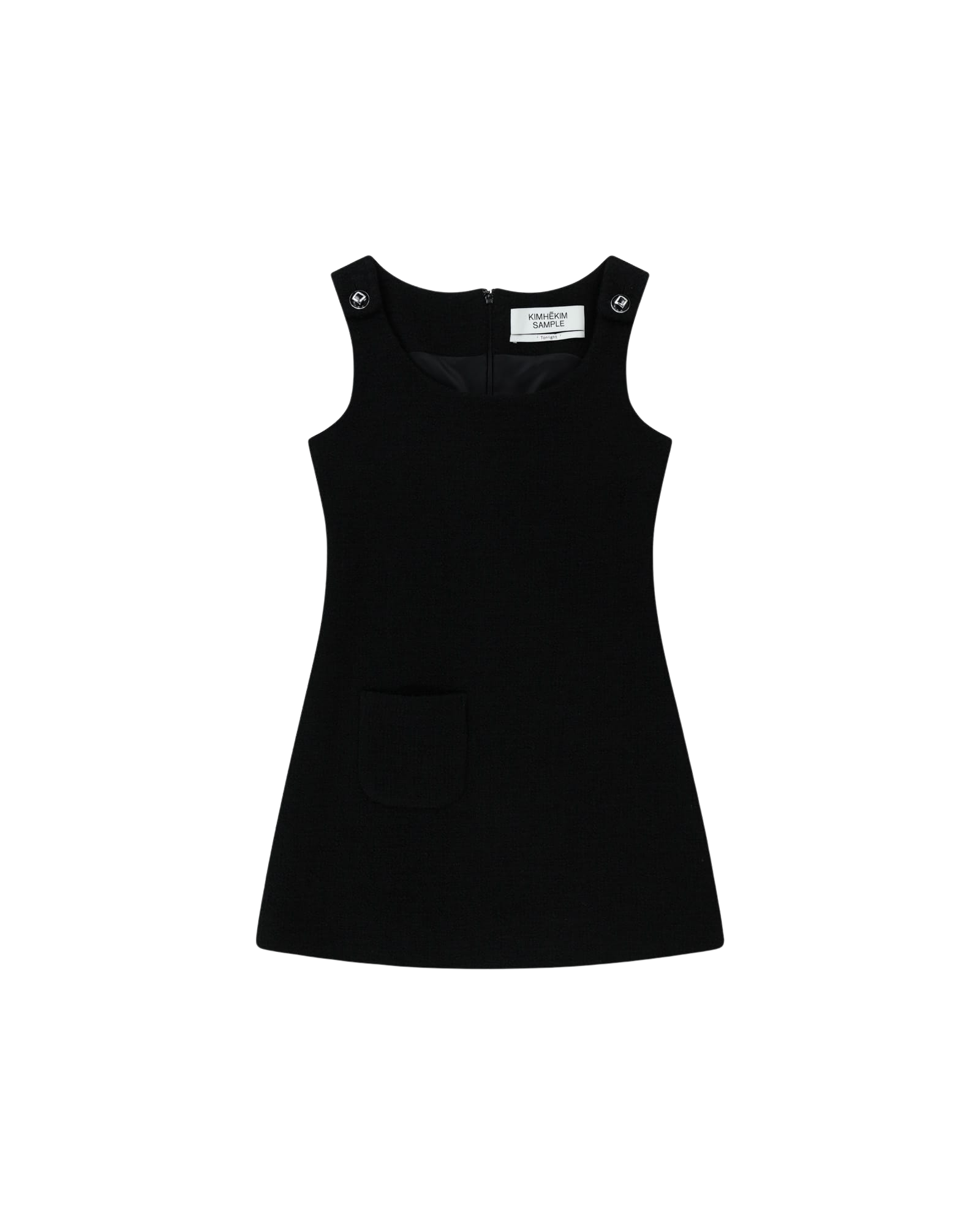 Kimhe Kim - Wool Tweed Sleeveless Mini Dress (Black) product image 9 | TRAB K-Fashion Australia