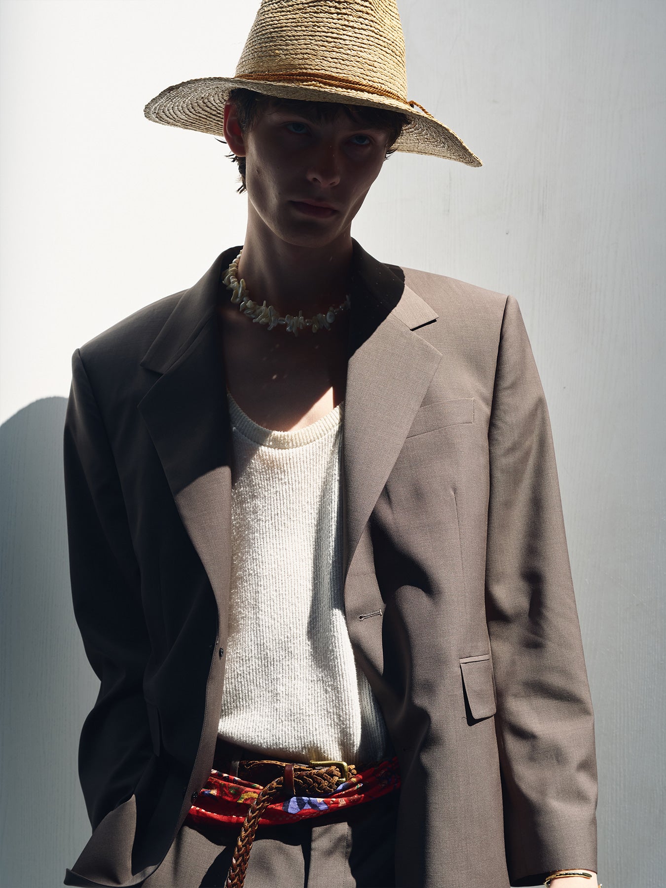 Tonywack - Tropical Wool Relaxed Blazer (Taupe) product image 9 | TRAB K-Fashion Australia