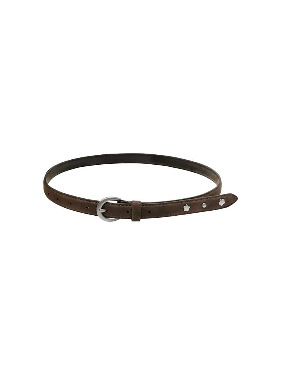 Margarin Fingers - Rivet Leather Belt (Brown) product image 2 | TRAB K-Fashion Australia