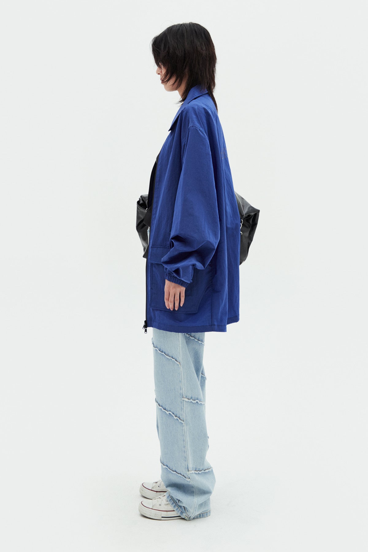 Matin Kim - Two Way Anorak Jumper (Blue) product image 7 | TRAB K-Fashion Australia