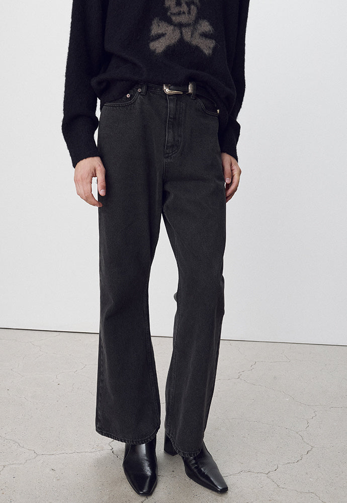 Tonywack - Loose-Fit Flared Denim Jeans (Faded Carbon) product image 5 | TRAB K-Fashion Australia